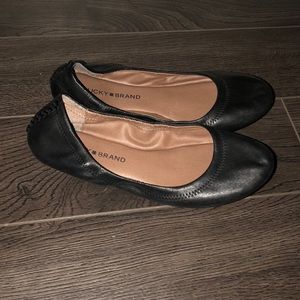 Lucky Brand Black Flats